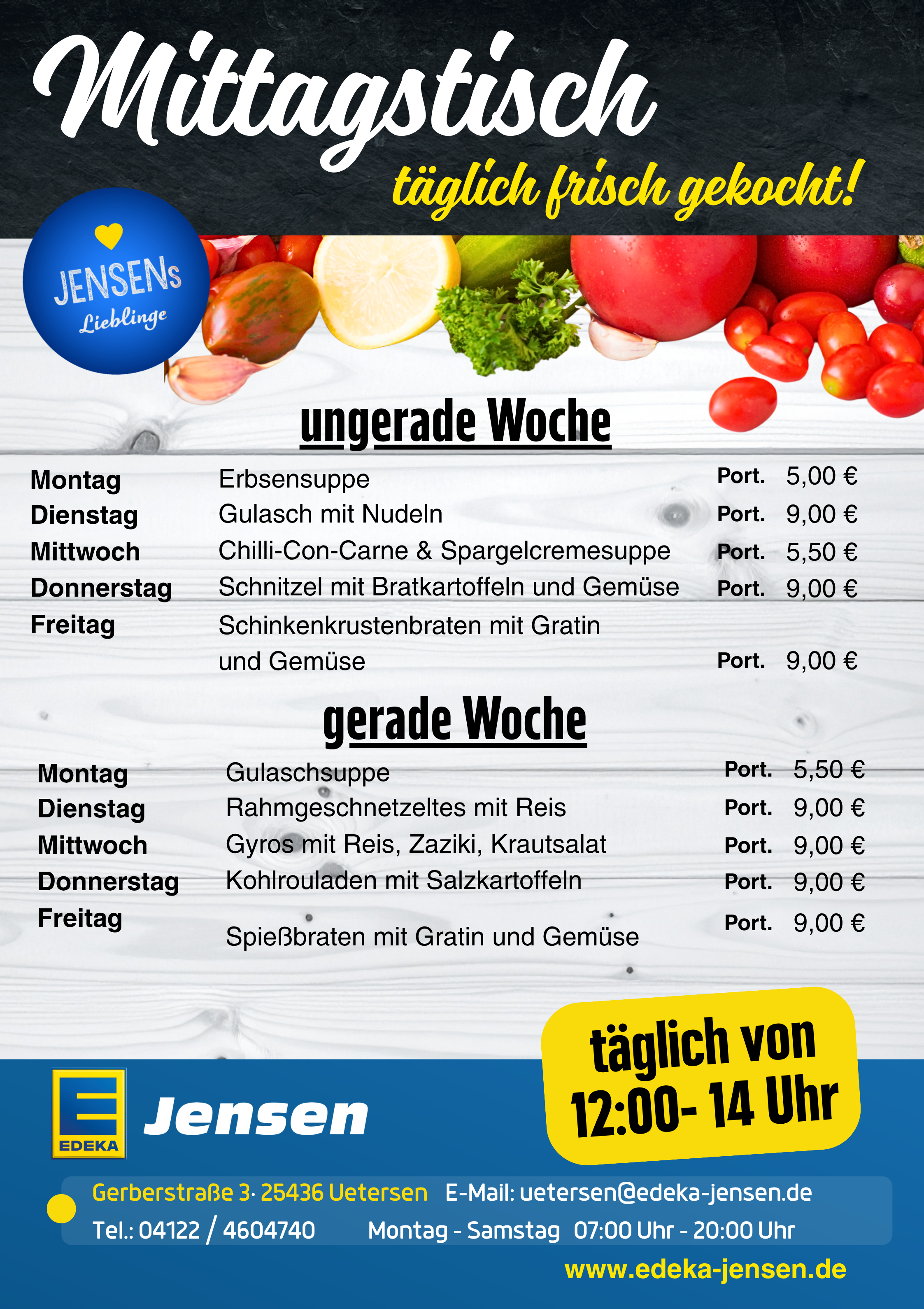 Mittagstisch Uetersen – Oktober 2026