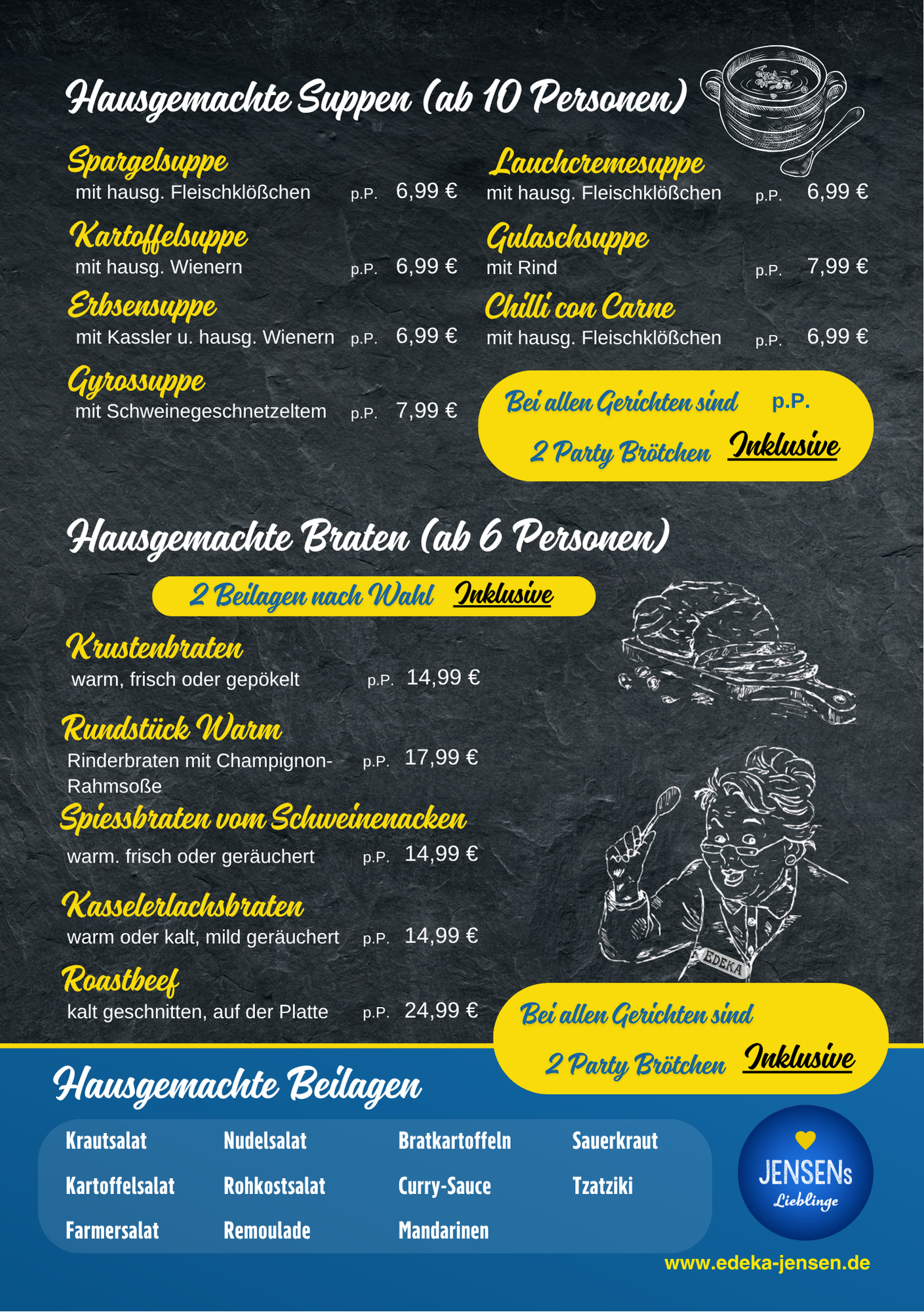 Partyservice-Angebot – Büsum · Heider Straße – Seite 2