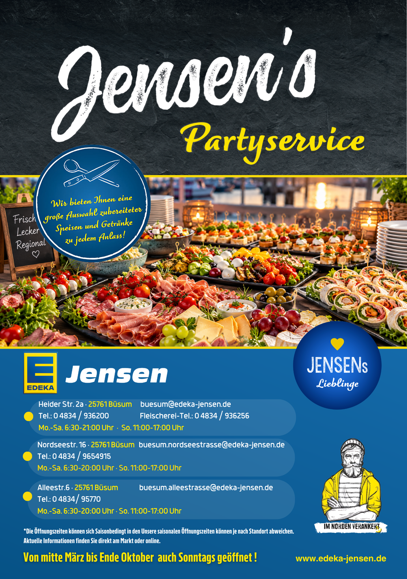 Partyservice-Angebot – Büsum · Heider Straße – Seite 1
